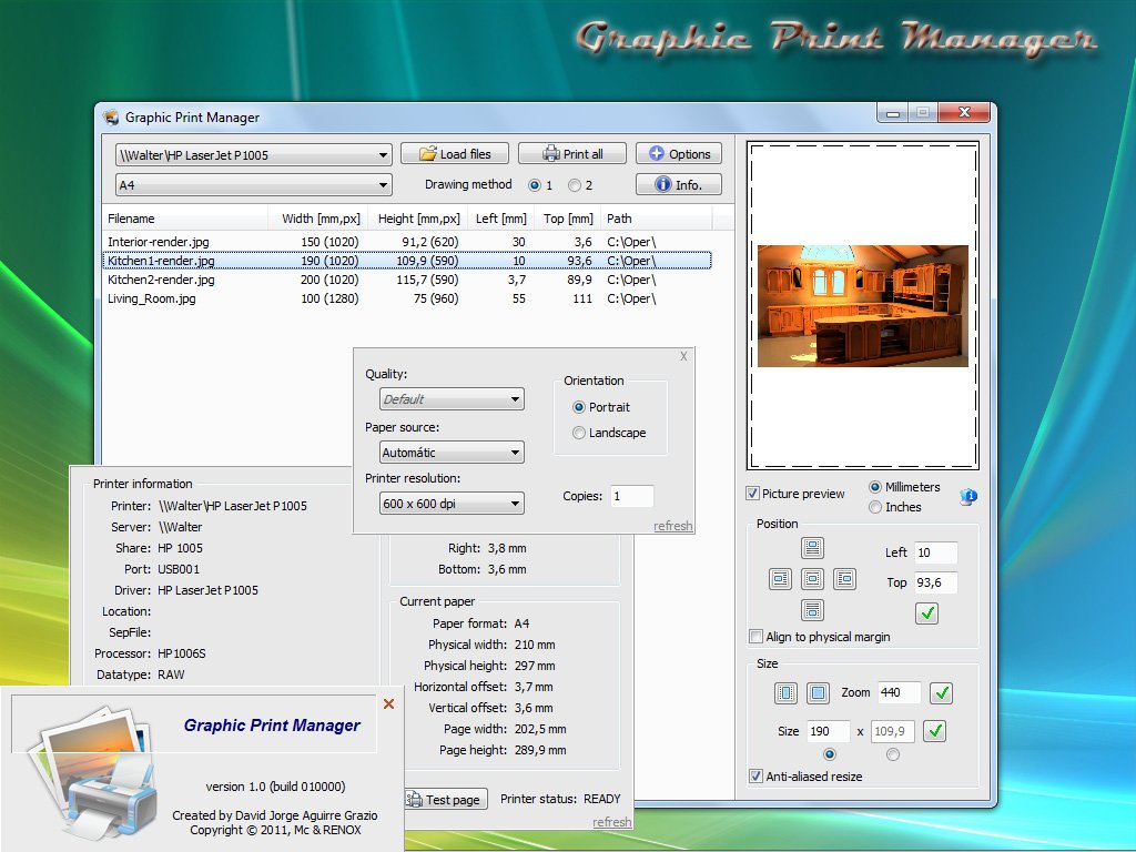 Graphic Print Manager screenshot